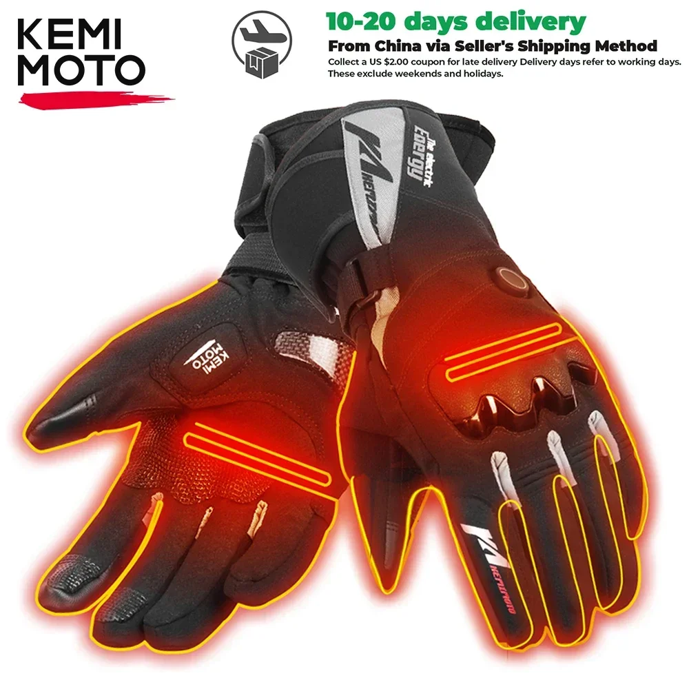 Winter Warm Heated Gloves Touch Screen Motorcycle Skiing Gloves Waterproof Rechargeable Heating Thermal Gloves For Snowmobile
Winter Warm Heated Gloves Touch Screen Motorcycle Skiing Gloves Waterproof Rechargeable Heating Thermal Gloves For Snowmobile