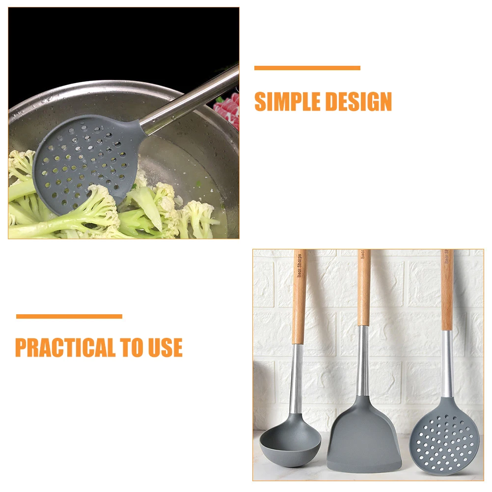 Silicone Kitchenware Set 1 Shovel Spoon Strainer Wood H Cooking Gadgets Home Kitchen Supplies Non Stick Heat Resistant Easy
Silicone Kitchenware Set 1 Shovel Spoon Strainer Wood H Cooking Gadgets Home Kitchen Supplies Non Stick Heat Resistant Easy