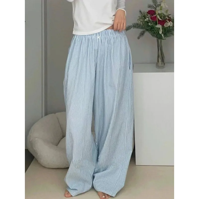 Loose Cotton Wide Leg Pants Women's Summer New Elastic Waist Loose Floor-Length Pants Straight Tube Long Trousers Casual
Loose Cotton Wide Leg Pants Women's Summer New Elastic Waist Loose Floor-Length Pants Straight Tube Long Trousers Casual