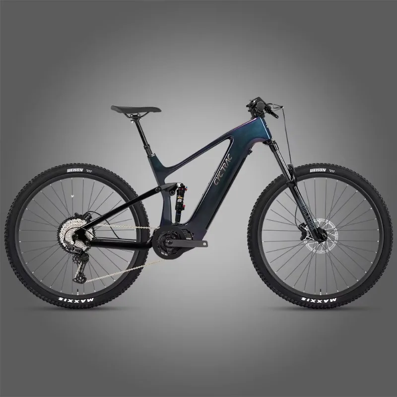 M560 Dual Suspension Electric MTB Carbon Fiber Frame 48V 15A 500W Motor 45 km/h Enduro EM10 for Off Road Professional Riding
M560 Dual Suspension Electric MTB Carbon Fiber Frame 48V 15A 500W Motor 45 km/h Enduro EM10 for Off Road Professional Riding