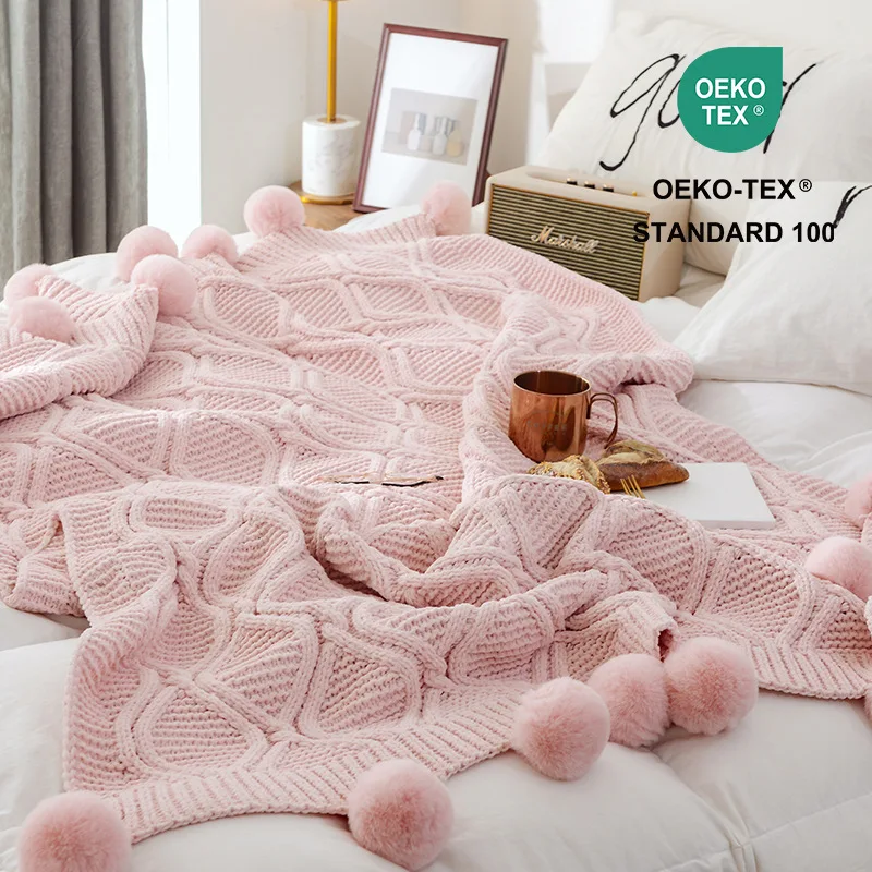 Chenier Knitted Ball Blanket, Nordic Decorative Blanket Air Conditioning Blanket Sofa Blanket
Chenier Knitted Ball Blanket, Nordic Decorative Blanket Air Conditioning Blanket Sofa Blanket