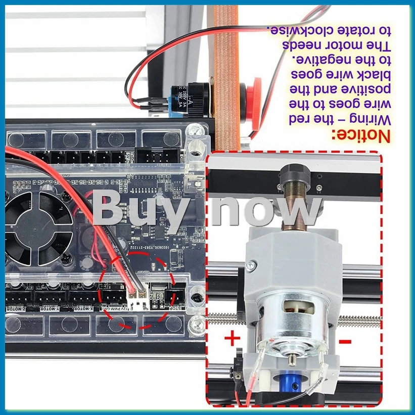 DC Motor CNC 775 Spindle Motor 100W 12-24VDC 20000RMP + ER11 Collet for DIY Mini CNC 3018 3018Pro 3018Pro-Max 3018Pro-N-A51M
DC Motor CNC 775 Spindle Motor 100W 12-24VDC 20000RMP + ER11 Collet for DIY Mini CNC 3018 3018Pro 3018Pro-Max 3018Pro-N-A51M