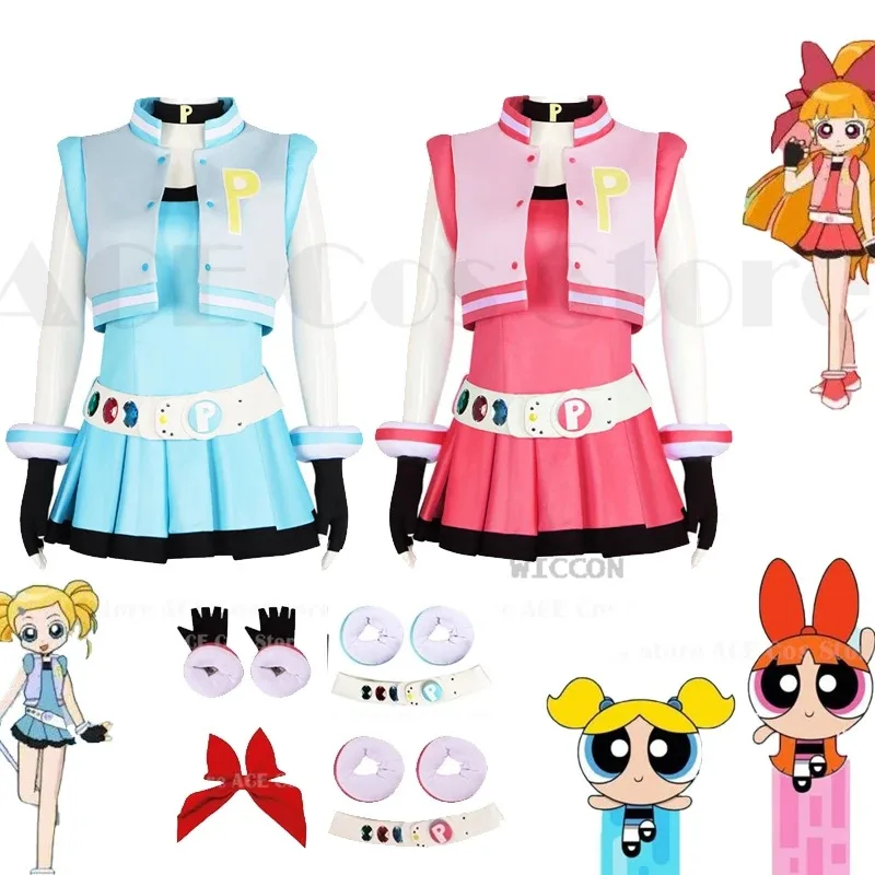 ss23Power Cos Puff для девочек, костюм Hyper Blossom Rolling Bubbles, жилет, пальто, платье, наряд, повязка для волос, перчатки, пояс
ss23Power Cos Puff для девочек, костюм Hyper Blossom Rolling Bubbles, жилет, пальто, платье, наряд, повязка для волос, перчатки, пояс