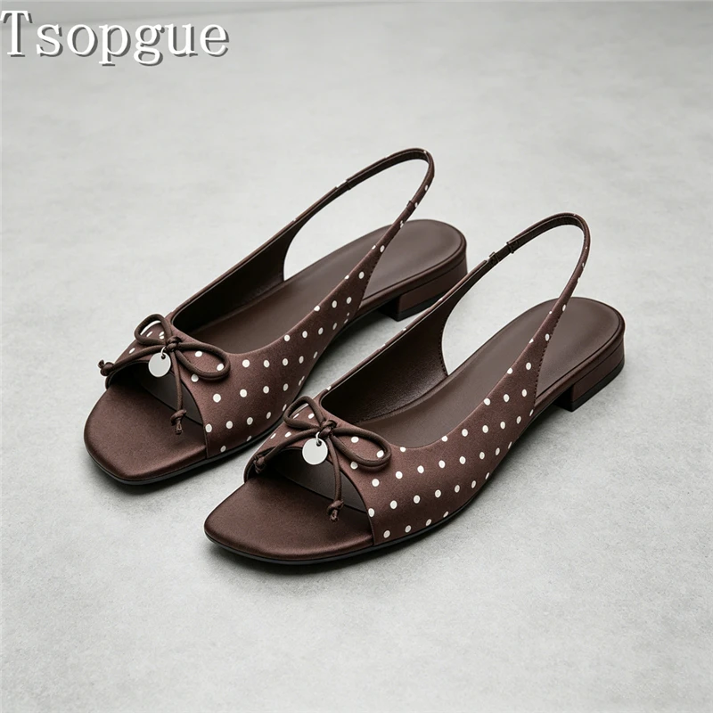 Women Square Open Toe Slingback Sandals Summer New Butterfly Knots Back Strap Flats for Daily Vacation & Street Wear
Women Square Open Toe Slingback Sandals Summer New Butterfly Knots Back Strap Flats for Daily Vacation & Street Wear