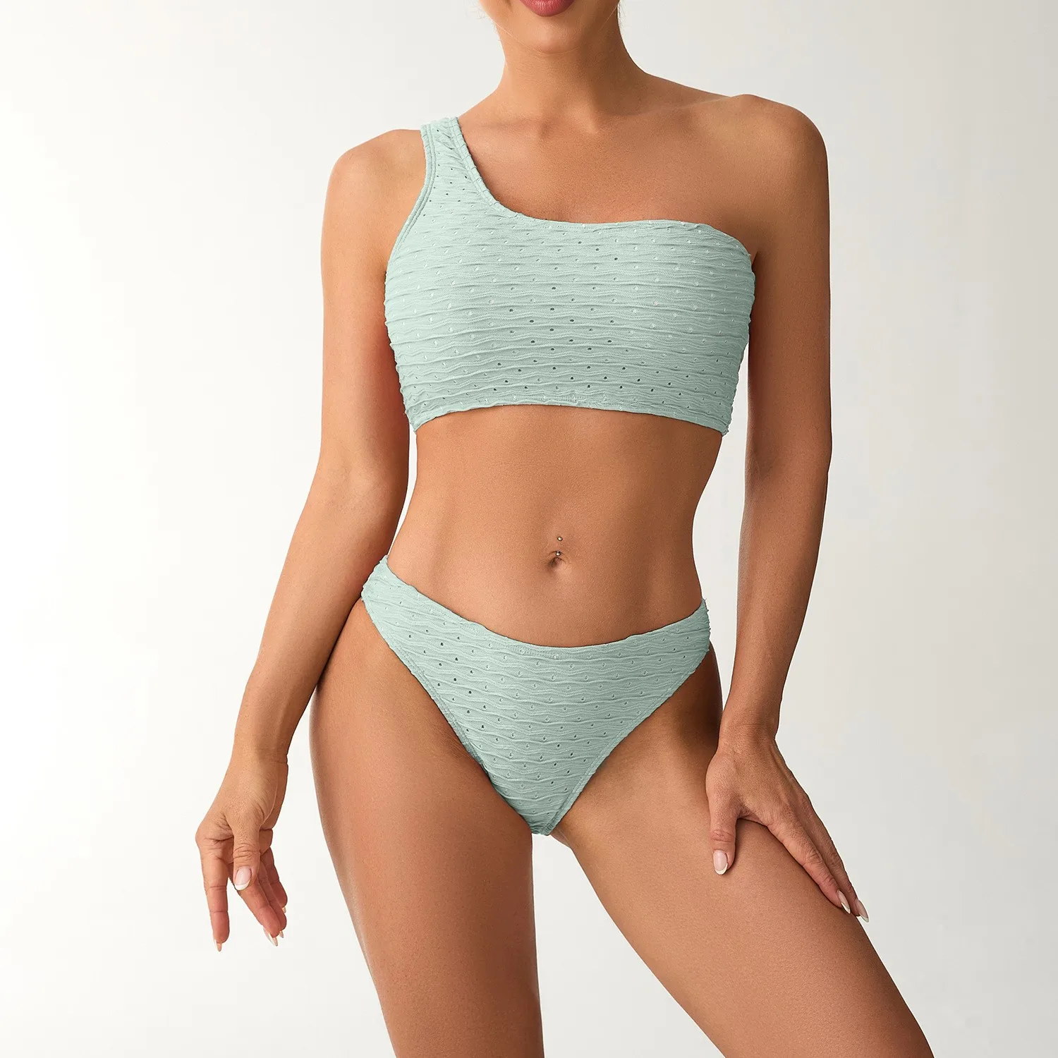 Mint Green Bikini One Shoulder Top High Cut Brief Bikinis Sets For Woman Swimsuits 2026 Swimwear Swimming Bathing Suit Women's
Mint Green Bikini One Shoulder Top High Cut Brief Bikinis Sets For Woman Swimsuits 2026 Swimwear Swimming Bathing Suit Women's