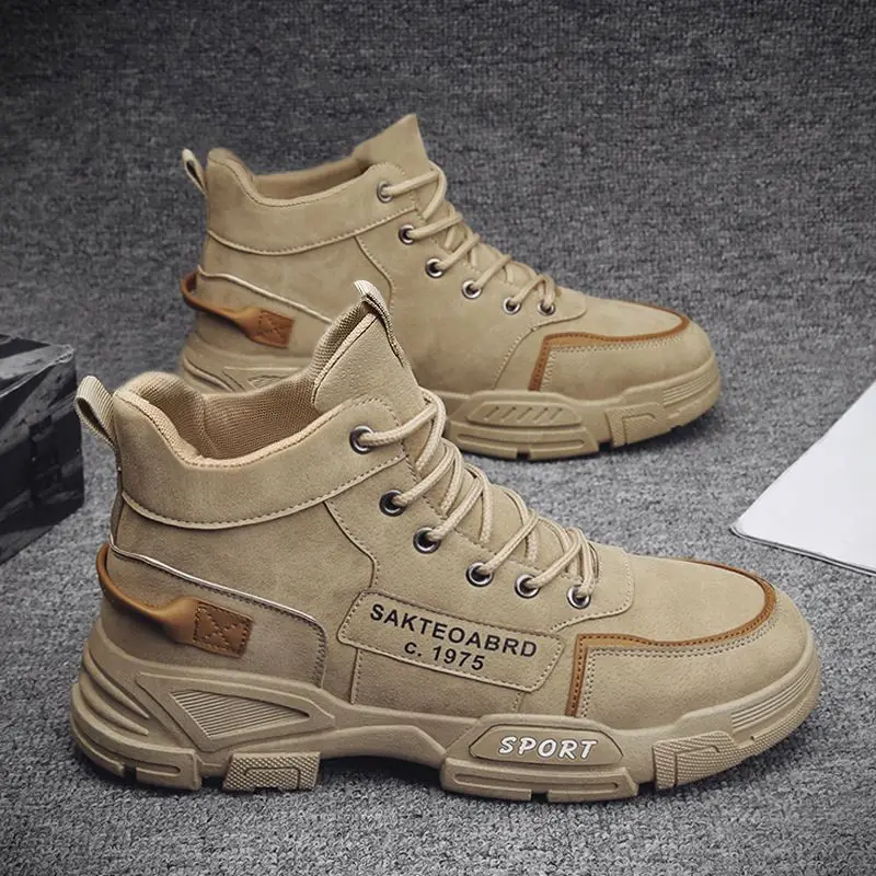 High-Top Men's Boots Autumn Winter Snow Boots Yellow Workwear Boots Trendy Mid-Calf Cotton Shoes British Style Boots
High-Top Men's Boots Autumn Winter Snow Boots Yellow Workwear Boots Trendy Mid-Calf Cotton Shoes British Style Boots