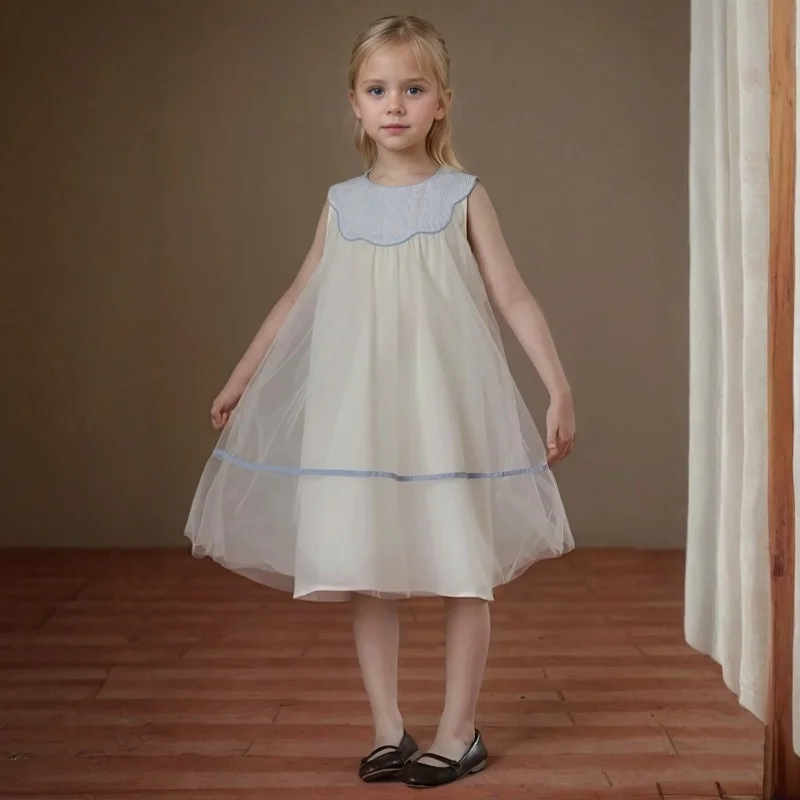 Summer New Girls' Little Sleeveless Dress Children's Bow Strawberry Embroidery Mesh Princess Dress Baby Girl Dress for 3-15Yrs
Summer New Girls' Little Sleeveless Dress Children's Bow Strawberry Embroidery Mesh Princess Dress Baby Girl Dress for 3-15Yrs