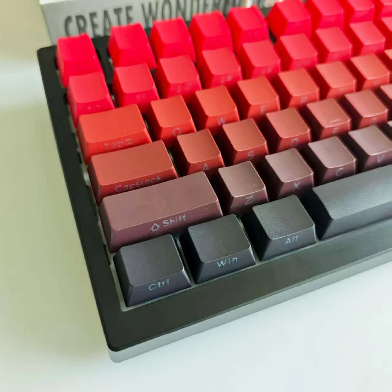 Hongyun Dangtou side engraved gradual change transparent keycap 133 keys full set of PBT material mechanical keyboard DIY access
Hongyun Dangtou side engraved gradual change transparent keycap 133 keys full set of PBT material mechanical keyboard DIY access