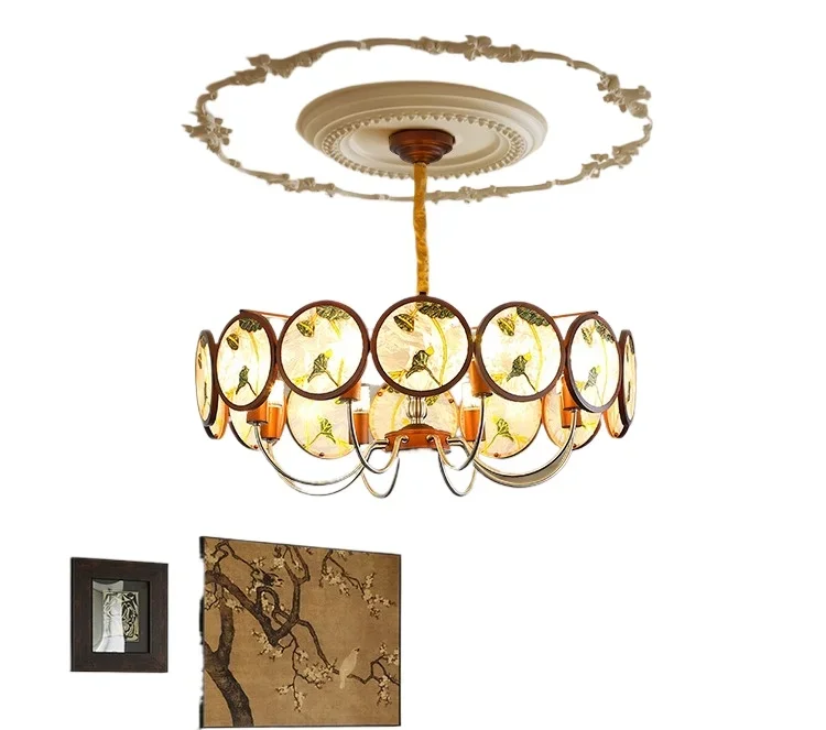 French medieval style living room chandelier 2025 new high-end retro warm romantic hall main light Zhongshan lamps
French medieval style living room chandelier 2025 new high-end retro warm romantic hall main light Zhongshan lamps