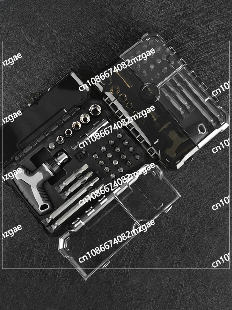 Selected T-shaped ratchet screwdriver set with multifunctional cross shaped screwdriver
Selected T-shaped ratchet screwdriver set with multifunctional cross shaped screwdriver