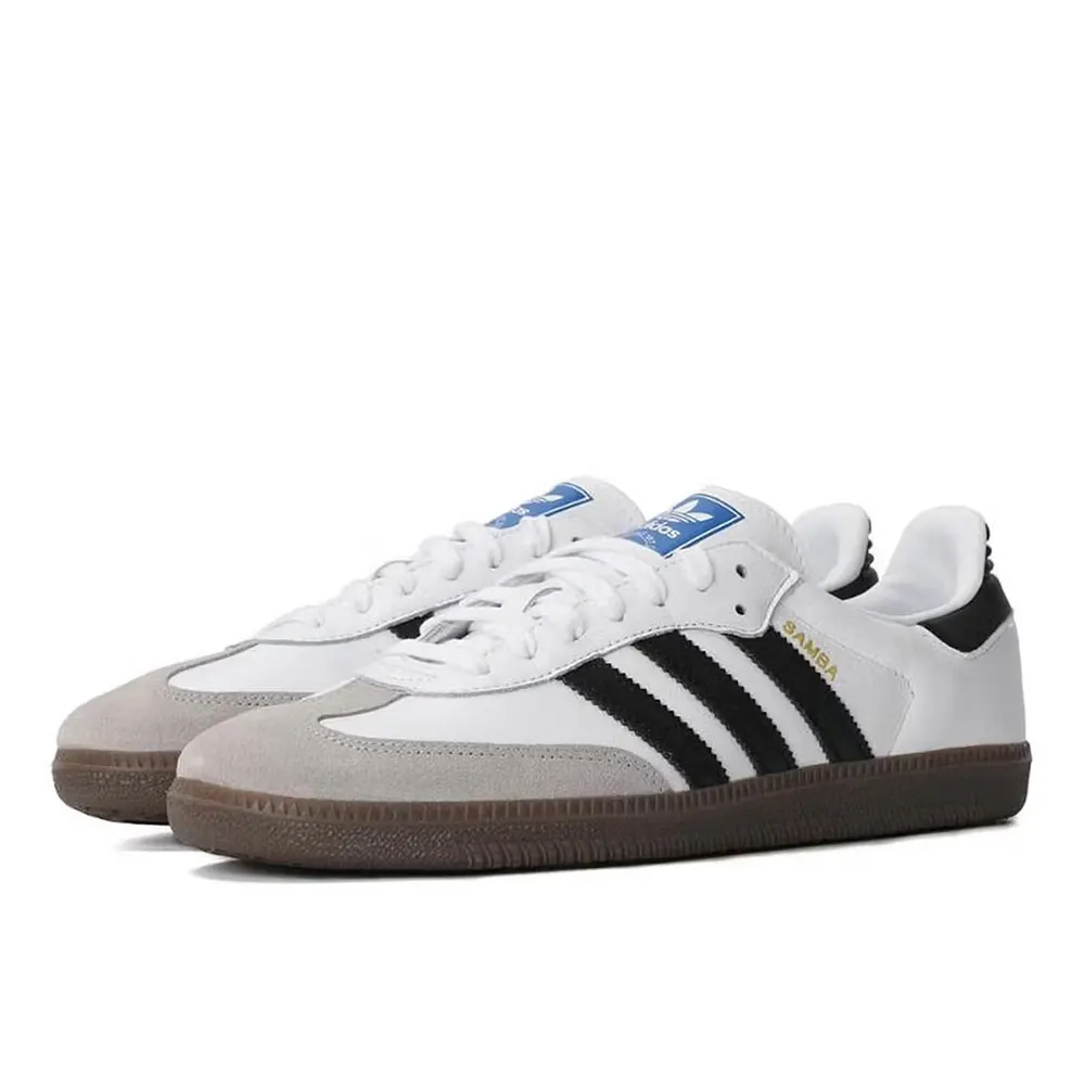adidas Originals SAMBA OG Soft upper for comfortable feel Low-top skate shoes Unisex style Black, white, gray B75806
adidas Originals SAMBA OG Soft upper for comfortable feel Low-top skate shoes Unisex style Black, white, gray B75806