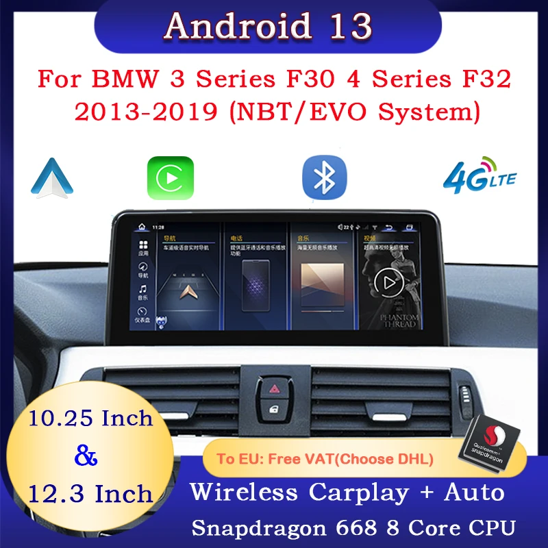 Android 13 Carplay Android Auto For BMW 3/4 Series F30 F31 F32 F33 F34 Car Video Player Car Multimedia Player Navigation Radio
Android 13 Carplay Android Auto For BMW 3/4 Series F30 F31 F32 F33 F34 Car Video Player Car Multimedia Player Navigation Radio