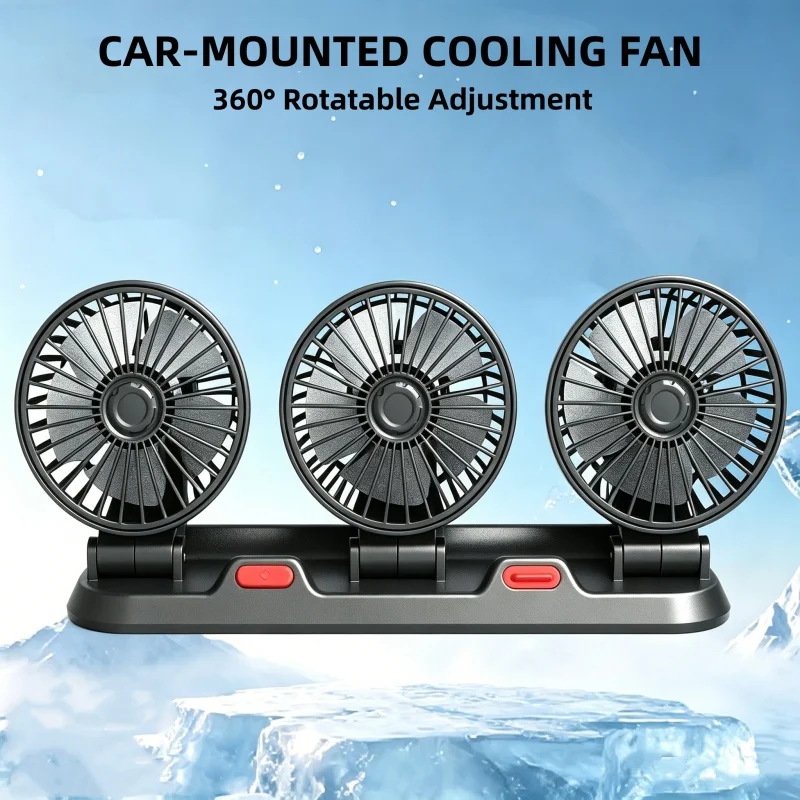 Portable Car Fan Cooler 360° Rotation Noise-free Adjustable USB 12V 24V Silent Air Cooler Internal Ventilation For Automobiles
Portable Car Fan Cooler 360° Rotation Noise-free Adjustable USB 12V 24V Silent Air Cooler Internal Ventilation For Automobiles