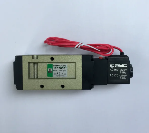 Solenoid Valve PS380S Two-position Five-way Action Valve Blowing Machine Special Accessories
Solenoid Valve PS380S Two-position Five-way Action Valve Blowing Machine Special Accessories