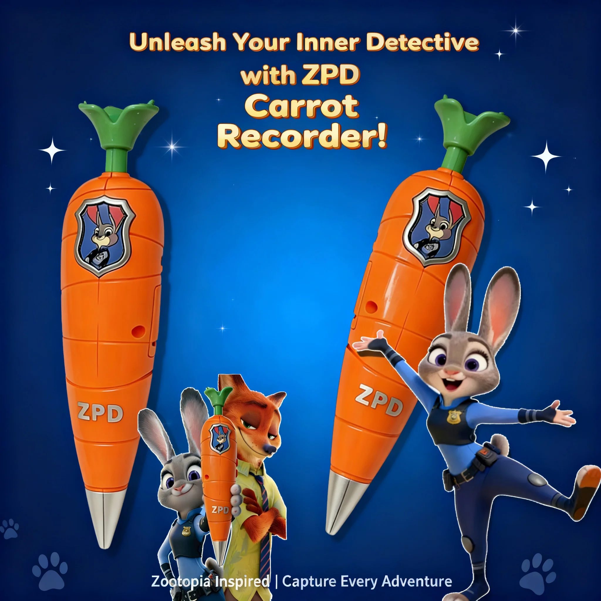 Zootopia 2 Carrot Recorder Pen Judy Nick Style Kids 60s Mini Recorder 2 in 1 Gel Pen Stationery Writing Toy Gift for Children
Zootopia 2 Carrot Recorder Pen Judy Nick Style Kids 60s Mini Recorder 2 in 1 Gel Pen Stationery Writing Toy Gift for Children