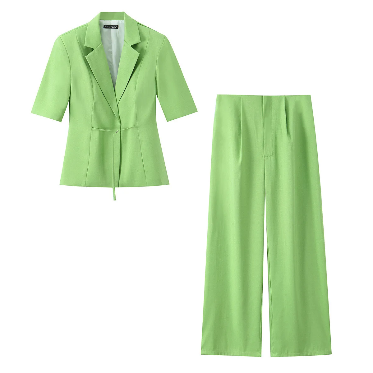 Withered Fashion Temperament Women's Clothing Wholesale Simple Short Sleeved Suit Long Pants Suit Set New Two Piece Set Women's
Withered Fashion Temperament Women's Clothing Wholesale Simple Short Sleeved Suit Long Pants Suit Set New Two Piece Set Women's