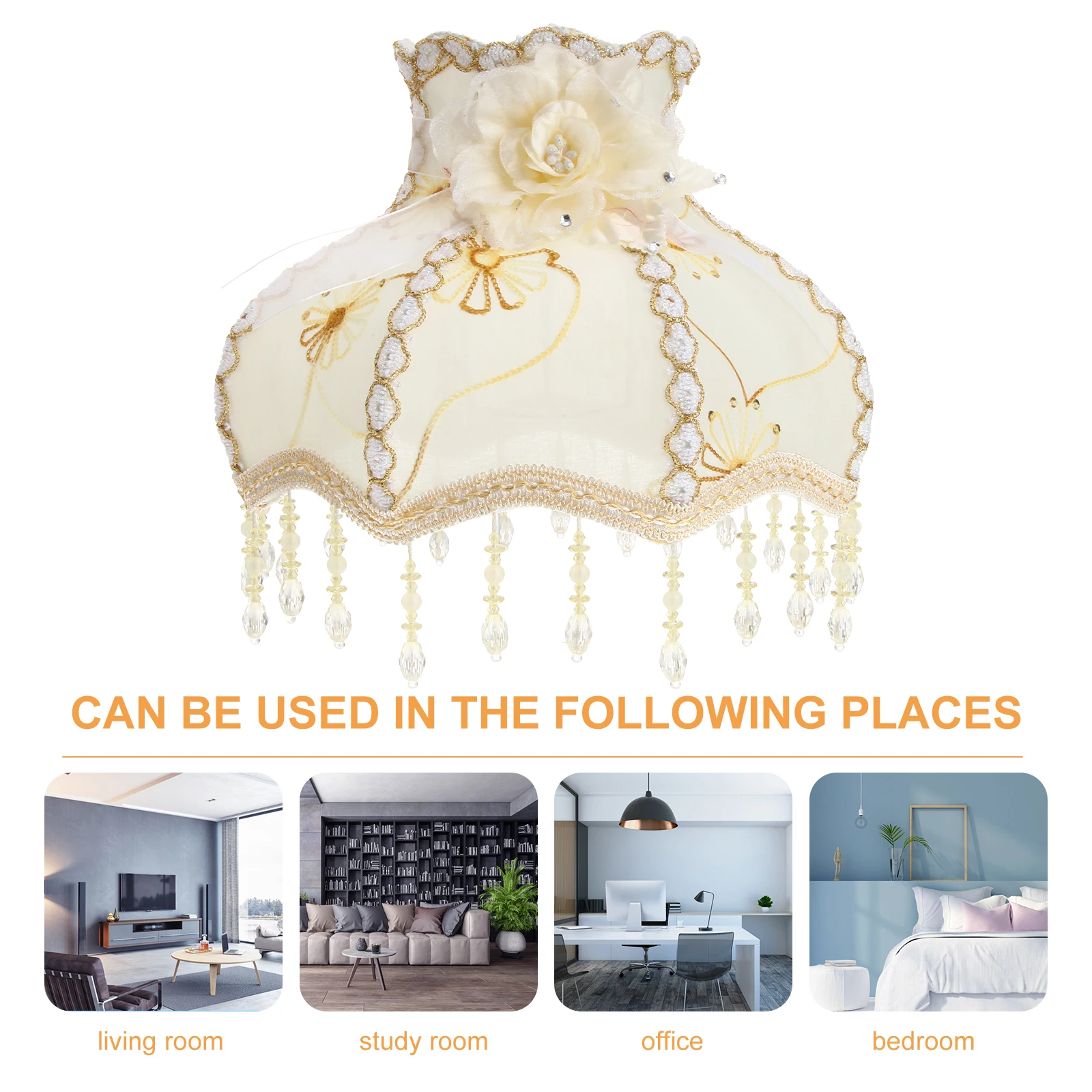 Retro Lampshade E27 Beige Princess European Style Table Floor Light Cover Dust Proof Durable Lighting Accessories
Retro Lampshade E27 Beige Princess European Style Table Floor Light Cover Dust Proof Durable Lighting Accessories