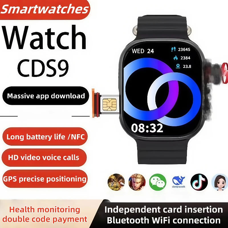 4G SmartWatch CDS9 Поворотная камера GPS WIFI Трекер сердечного ритма 256 ГБ Приложение для загрузки Спортивные часы
4G SmartWatch CDS9 Поворотная камера GPS WIFI Трекер сердечного ритма 256 ГБ Приложение для загрузки Спортивные часы