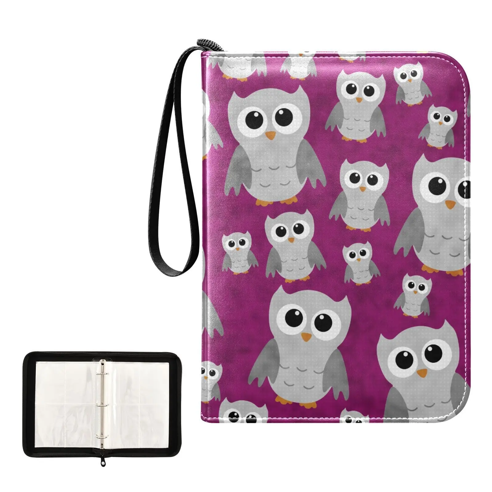Gray Owls Pink Card Binder 4 Pocket Card Binder, 400 Double Sided Pocket Album Sport Game Cards, Unique Card Collection Storage
Gray Owls Pink Card Binder 4 Pocket Card Binder, 400 Double Sided Pocket Album Sport Game Cards, Unique Card Collection Storage