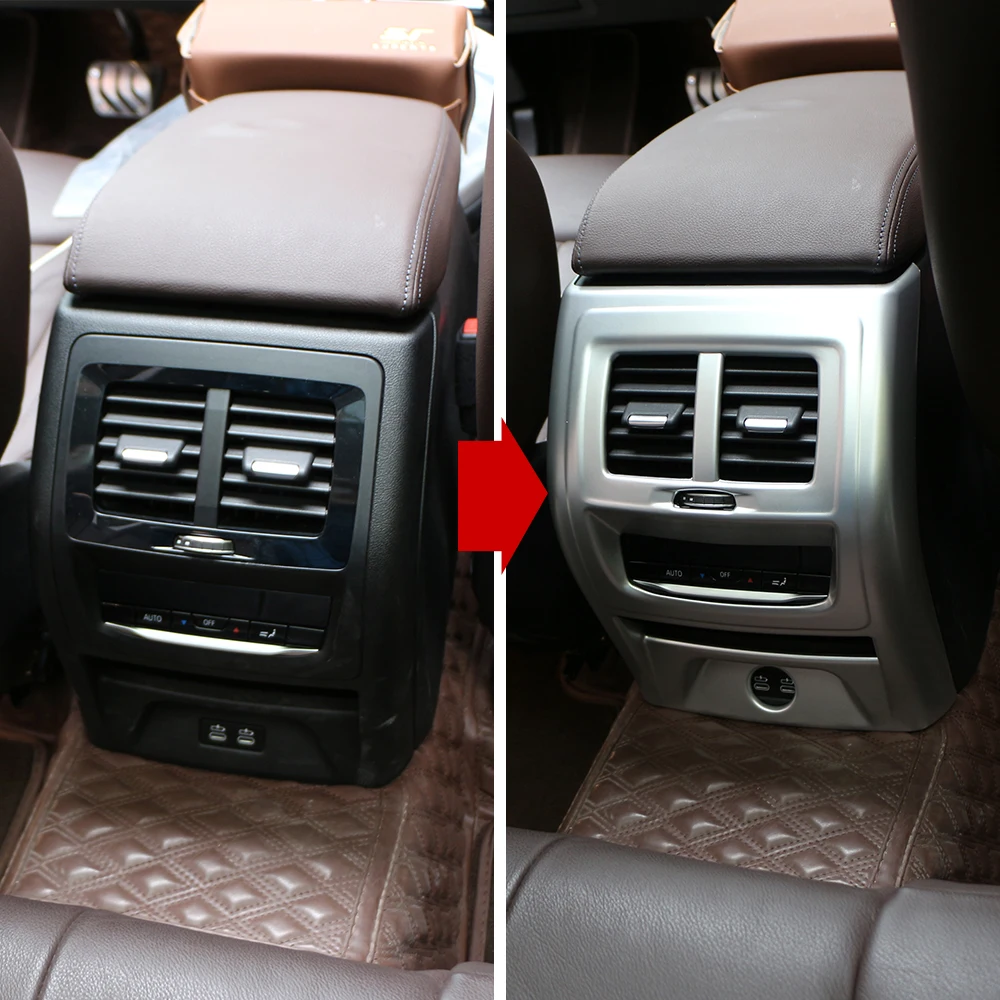 ABS Chrome Car Rear Air Conditioning AC Vent Outlet Frame Trim Sticker Cover for BMW X3 G01 X4 G02 2018 - 2022 Accessories
ABS Chrome Car Rear Air Conditioning AC Vent Outlet Frame Trim Sticker Cover for BMW X3 G01 X4 G02 2018 - 2022 Accessories
