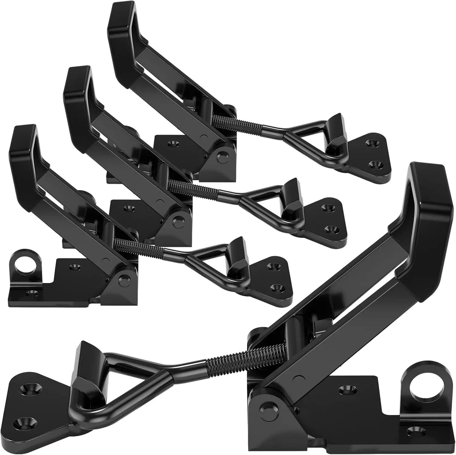 4Pack Heavy Duty Toggle Clamp Latch, 1320lbs Capacity Pull Clamp Black Adjustable Quick Release for Smoker Cabinet Boxes Case
4Pack Heavy Duty Toggle Clamp Latch, 1320lbs Capacity Pull Clamp Black Adjustable Quick Release for Smoker Cabinet Boxes Case