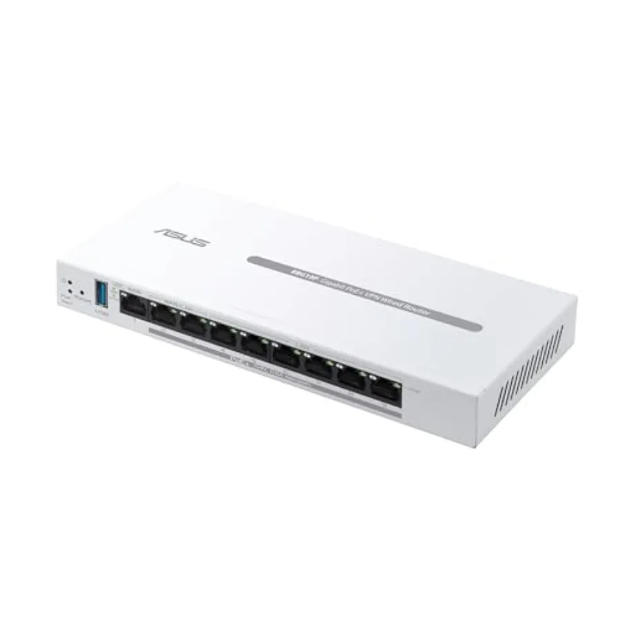 ASUS ExpertWiFi EBG19P Gigabit PoE+ VPN Wired Router 8 PoE+ Ports 123W Up to 3 WAN Ethernet Ports 1 USB WAN Perfect for APs Com
ASUS ExpertWiFi EBG19P Gigabit PoE+ VPN Wired Router 8 PoE+ Ports 123W Up to 3 WAN Ethernet Ports 1 USB WAN Perfect for APs Com