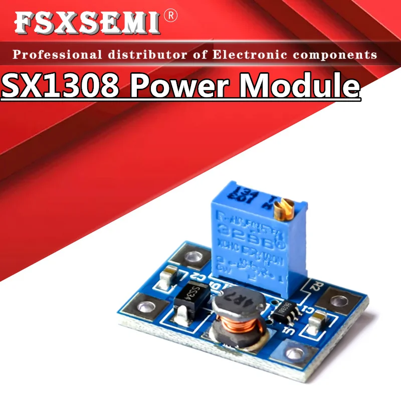 SX1308 2A 2-28V DC-DC Step-UP Adjustable Power Module Step Up Boost Converter for DIY Kit
SX1308 2A 2-28V DC-DC Step-UP Adjustable Power Module Step Up Boost Converter for DIY Kit