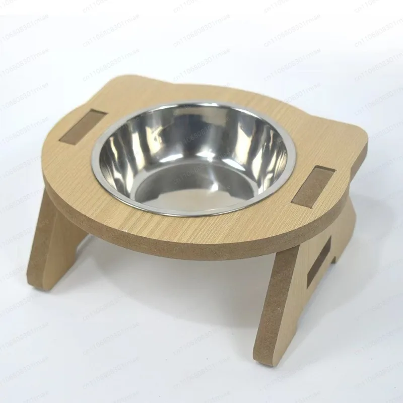 Wooden cat bowl rack, simple solid wood single and double bowl, high-footed cat neck feeding bowl rack, new dog feeding rack.
Wooden cat bowl rack, simple solid wood single and double bowl, high-footed cat neck feeding bowl rack, new dog feeding rack.