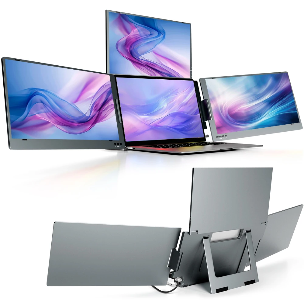Ordinateur Portable Quad Ecran |Portatil Quad Pantalla | Business Laptop with Foldable 14 Monitor Extender for Professionals
Ordinateur Portable Quad Ecran |Portatil Quad Pantalla | Business Laptop with Foldable 14 Monitor Extender for Professionals