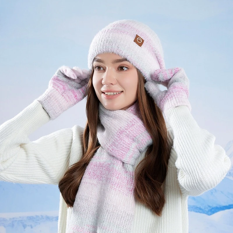 Шапка, шарф, перчатки, комплект из трех предметов, женские зимние защитные наушники, пуловеры, уличные ветрозащитные морозостойкие теплые вязаные шапки
Шапка, шарф, перчатки, комплект из трех предметов, женские зимние защитные наушники, пуловеры, уличные ветрозащитные морозостойкие теплые вязаные шапки