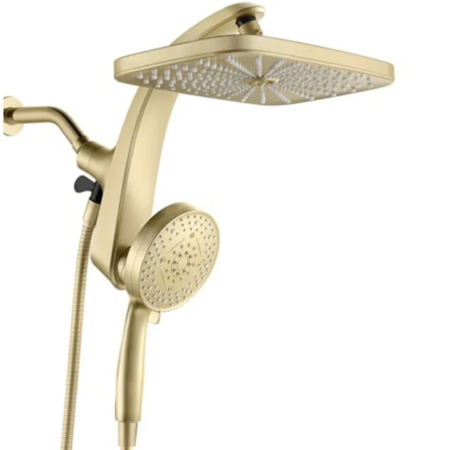 High Pressure Rain Shower Head: Upgrade Shower Heads with Handheld Spray Combo with Fixed Showerhead and 10 Sprays Handheld Sho
High Pressure Rain Shower Head: Upgrade Shower Heads with Handheld Spray Combo with Fixed Showerhead and 10 Sprays Handheld Sho