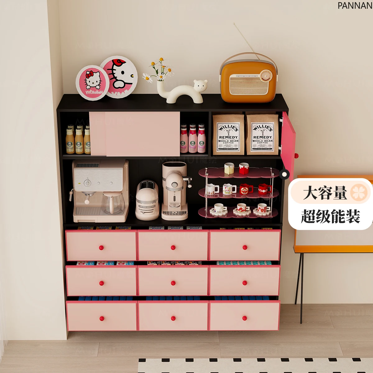 Dining side cabinet Large capacity entrance nine chest cabinet with seat rack Multifunctional tea cabinet
Dining side cabinet Large capacity entrance nine chest cabinet with seat rack Multifunctional tea cabinet