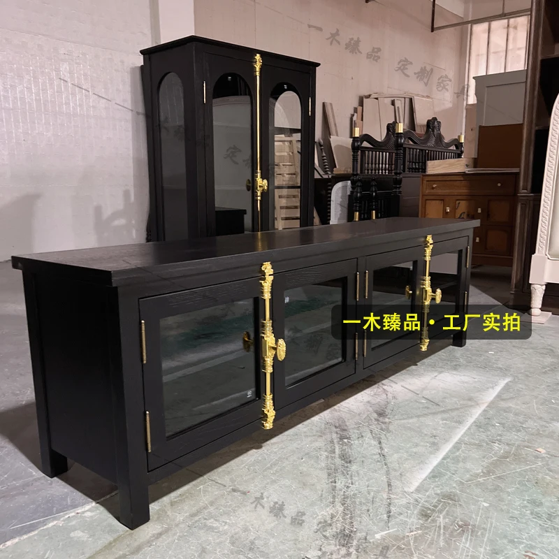 French solid wood living room furniture combination Italian grandmother storage floor cabinet American TV cabinet
French solid wood living room furniture combination Italian grandmother storage floor cabinet American TV cabinet