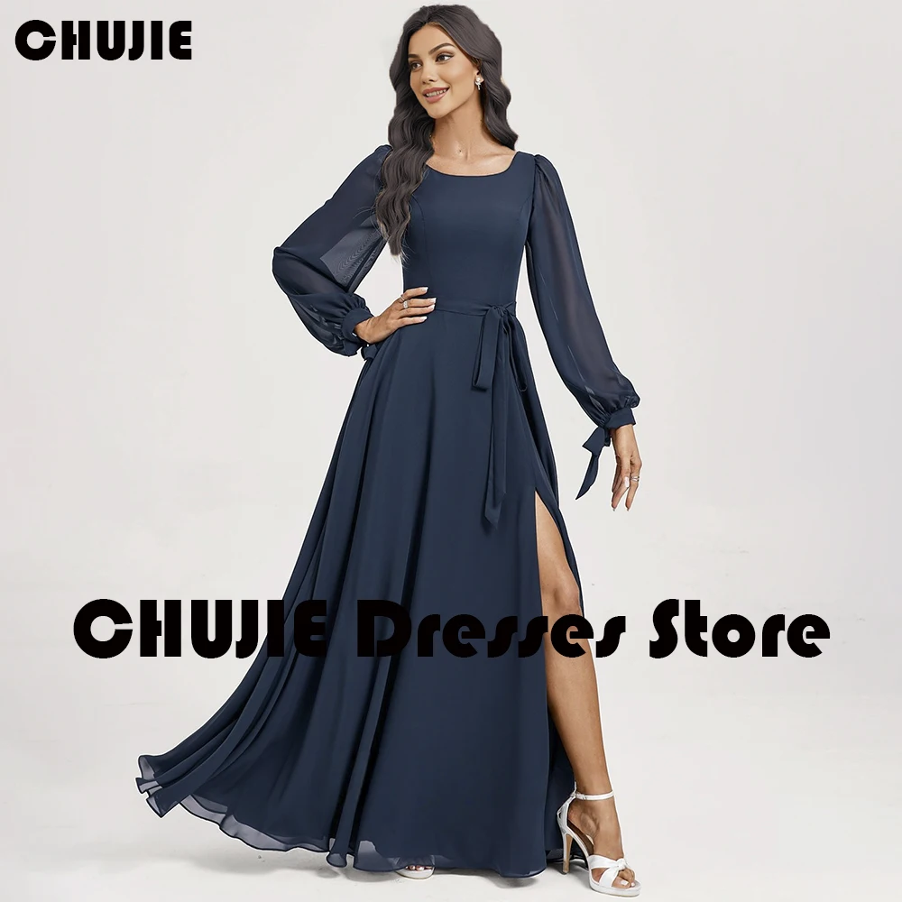 Dark Navy Chiffon Long Sleeves Mother of The Bride Dresses For Women Wedding Floor Length A Line Summer Wedding Guest Dress Gown
Dark Navy Chiffon Long Sleeves Mother of The Bride Dresses For Women Wedding Floor Length A Line Summer Wedding Guest Dress Gown
