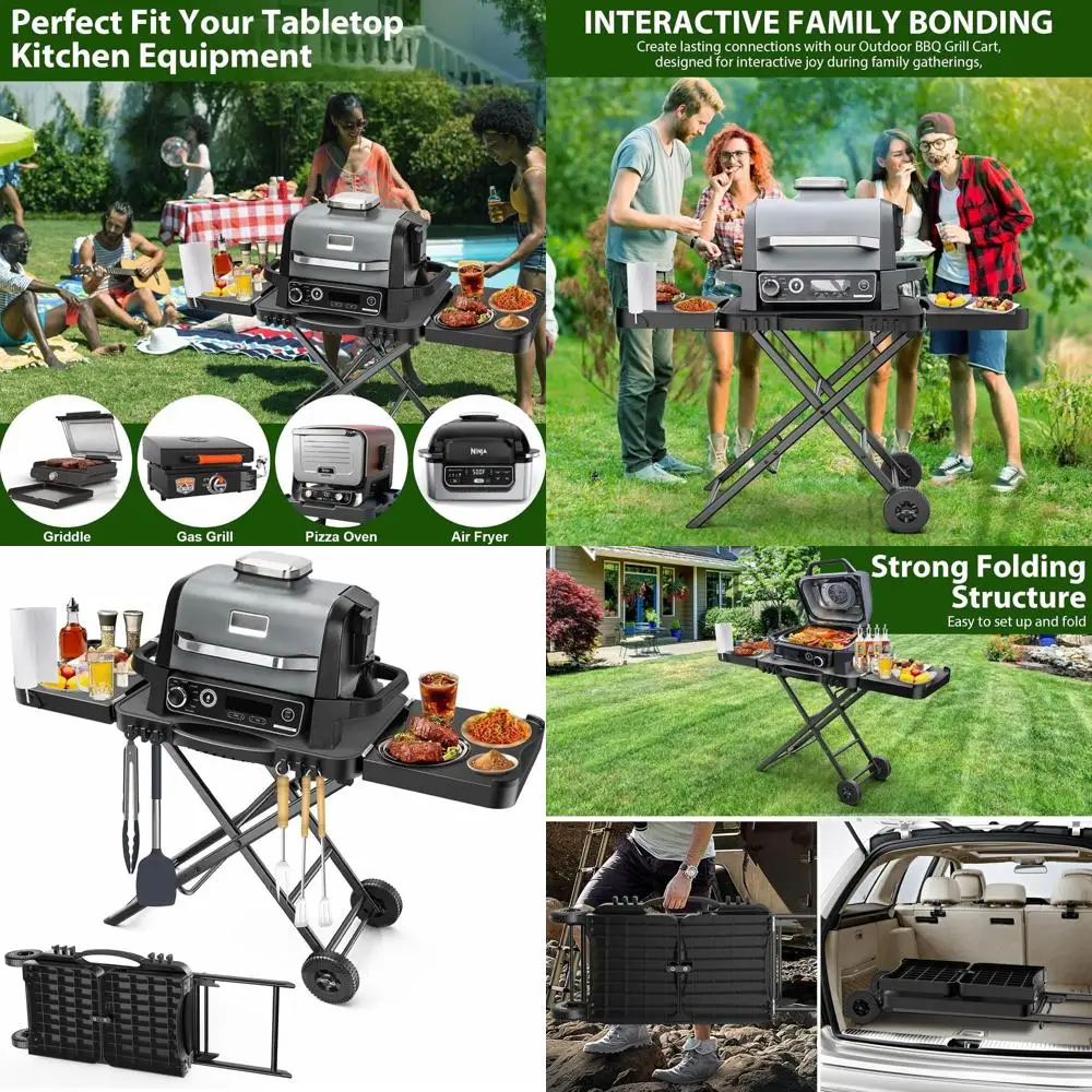 Складная портативная подставка для гриля для Ninja Woodfire OG701-951, 51, пространство, стол для задней двери для кемпинга с колесами для гриля Blackstone и
Складная портативная подставка для гриля для Ninja Woodfire OG701-951, 51, пространство, стол для задней двери для кемпинга с колесами для гриля Blackstone и