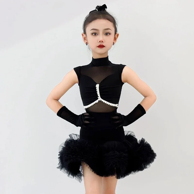 Sleeveless Ruffle Ballet Latin Dance Dress for Girls Children Competition Performance Costume for Rumba Tango
Sleeveless Ruffle Ballet Latin Dance Dress for Girls Children Competition Performance Costume for Rumba Tango