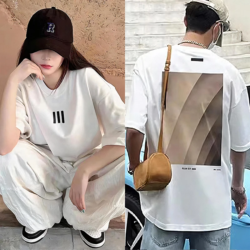 Motorcycle Three-Stripe Back Wonderful Printed High Street Loose T-Shirt for Men and Women Same Style Summer Popular
Motorcycle Three-Stripe Back Wonderful Printed High Street Loose T-Shirt for Men and Women Same Style Summer Popular
