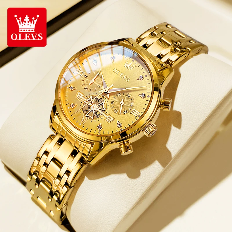 OLEVS Brand watch cross-border hot selling multifunctional waterproof quartz watch night light women's watch 2897
OLEVS Brand watch cross-border hot selling multifunctional waterproof quartz watch night light women's watch 2897