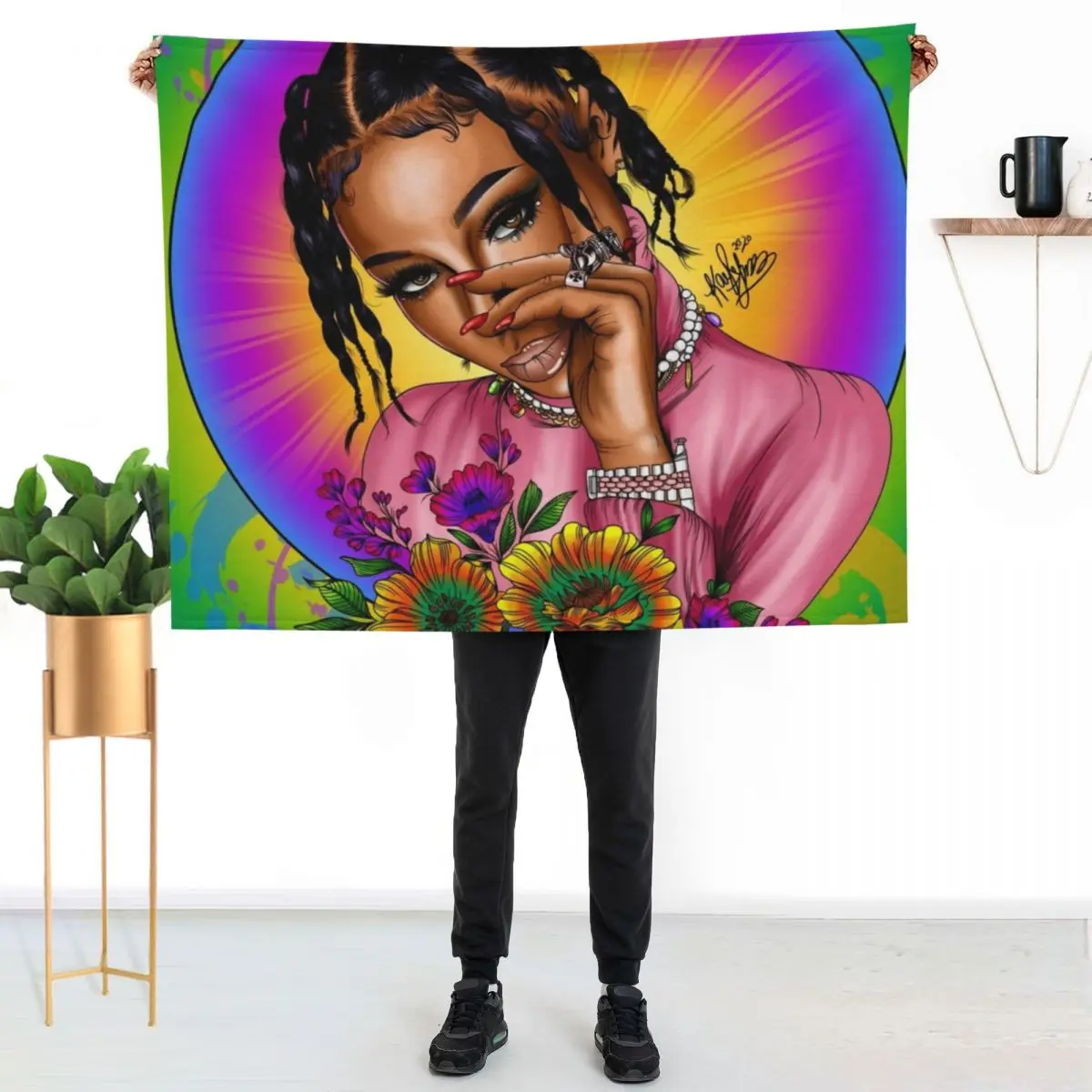 Coi Leray Tapestry Throw Blanket Stylish Couch Blanket for Home Living Room
Coi Leray Tapestry Throw Blanket Stylish Couch Blanket for Home Living Room