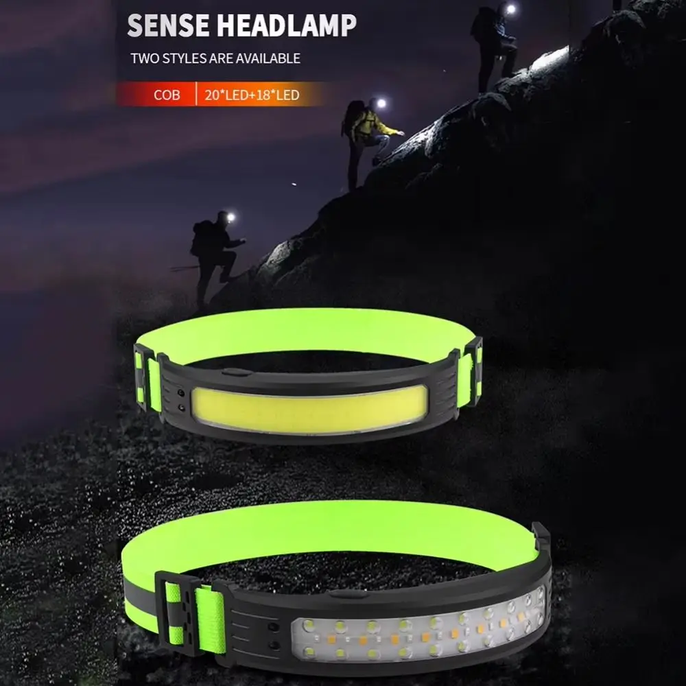 6 Lighting Modes COB LED Headlamp Powerful Wave Sensor Waterproof Sensor Headlight Intelligent Waving Sensor
6 Lighting Modes COB LED Headlamp Powerful Wave Sensor Waterproof Sensor Headlight Intelligent Waving Sensor