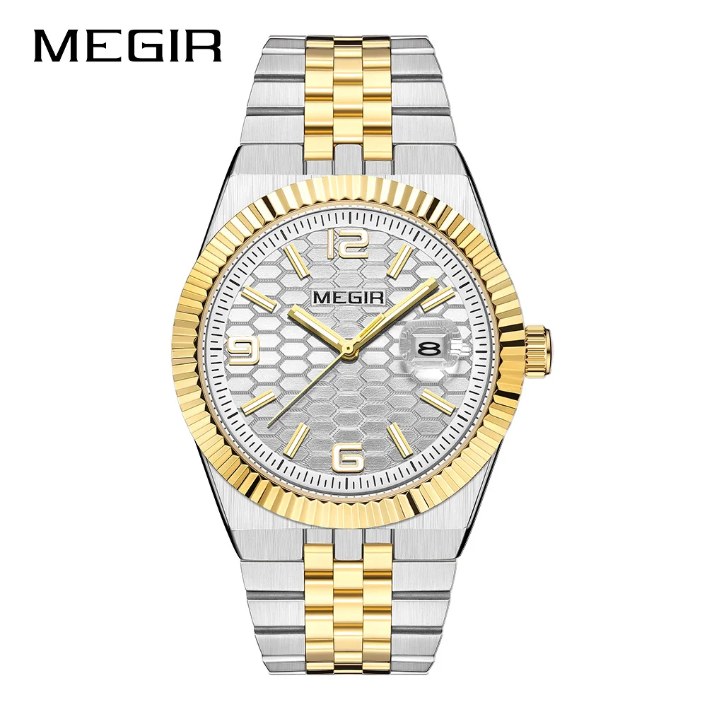 MEGIR 1101 Luxury Business New Quartz Watch Week Date Luminous Waterproof Watches Stainless Steel Quartz Fashion Men's Wristwatc
MEGIR 1101 Luxury Business New Quartz Watch Week Date Luminous Waterproof Watches Stainless Steel Quartz Fashion Men's Wristwatc