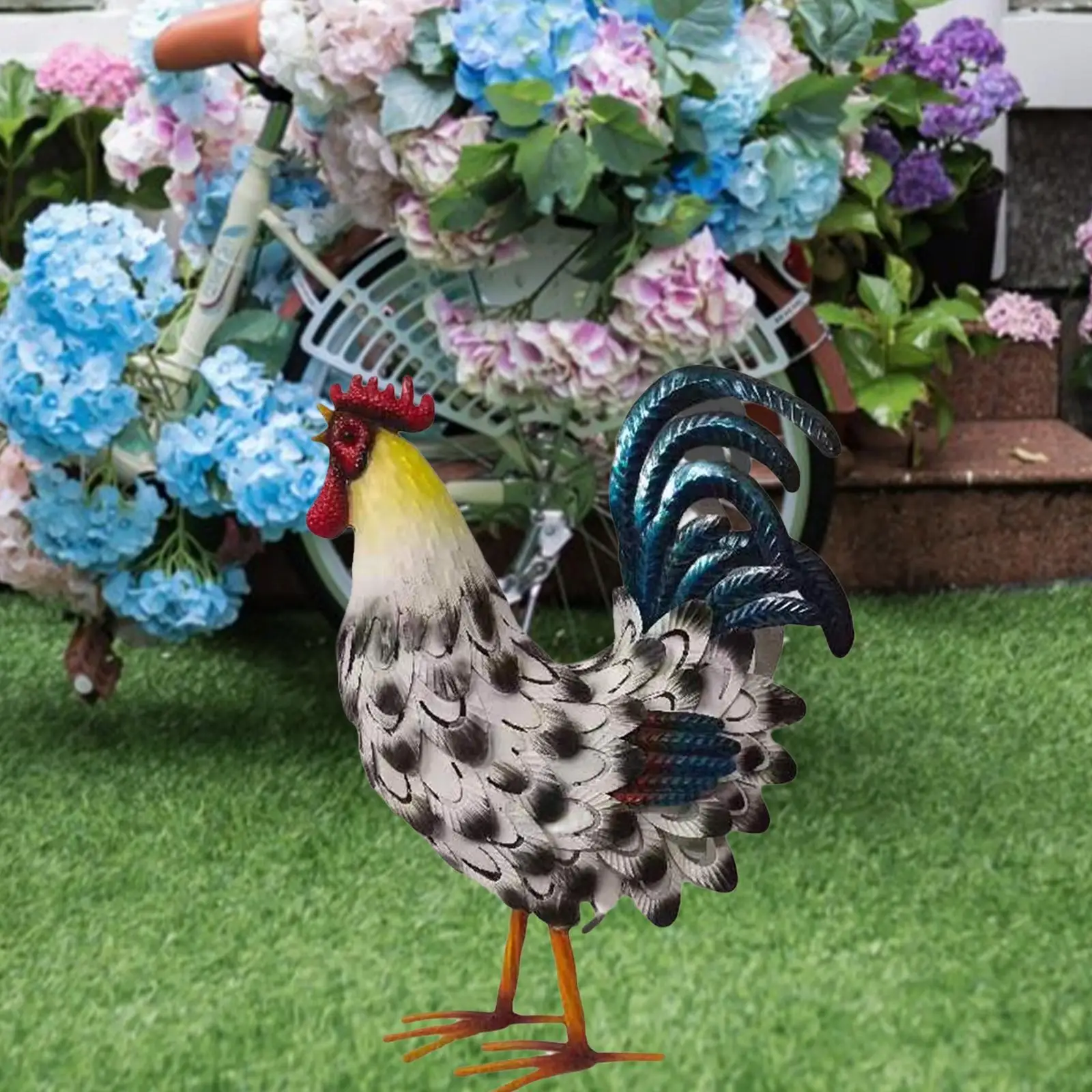 Chicken Yard Decoration Artwork Animal Sculpture Garden Statue Metal Rooster Decor for Farm Porch Women Mom Flowerbed Halloween
Chicken Yard Decoration Artwork Animal Sculpture Garden Statue Metal Rooster Decor for Farm Porch Women Mom Flowerbed Halloween