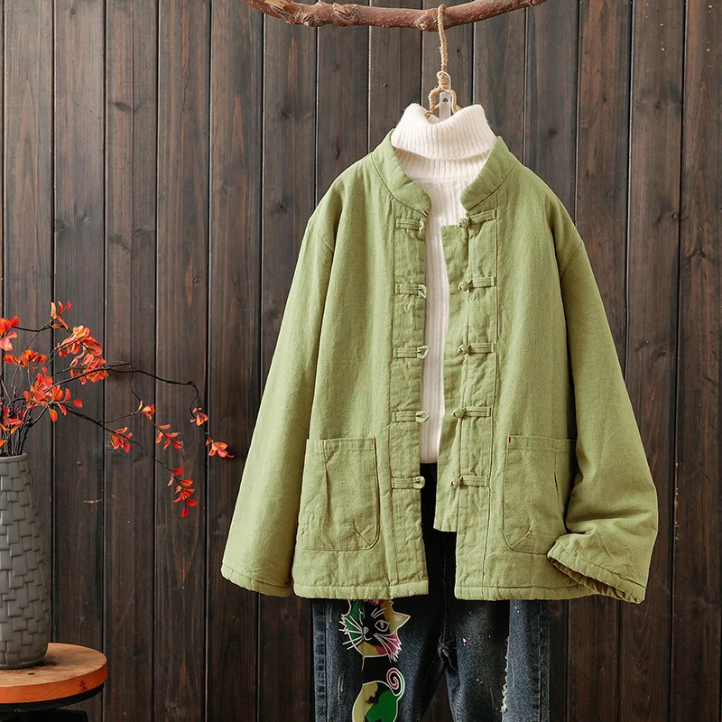 High-End Anti-Aging Autumn Winter New Style Stand Collar Button New Chinese Style Thickened Cotton Jacket Women's Coat
High-End Anti-Aging Autumn Winter New Style Stand Collar Button New Chinese Style Thickened Cotton Jacket Women's Coat