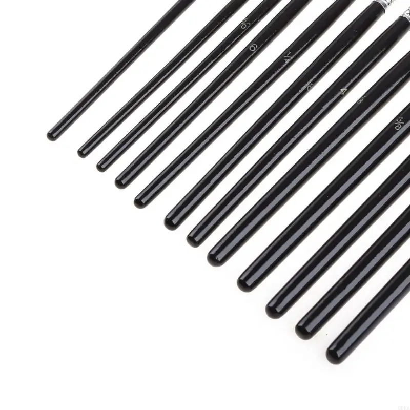 Q0KA 12Pcs Nylon Hair Acrylic Oil Painting Watercolor Artist Paint Brush Supplies Set
Q0KA 12Pcs Nylon Hair Acrylic Oil Painting Watercolor Artist Paint Brush Supplies Set