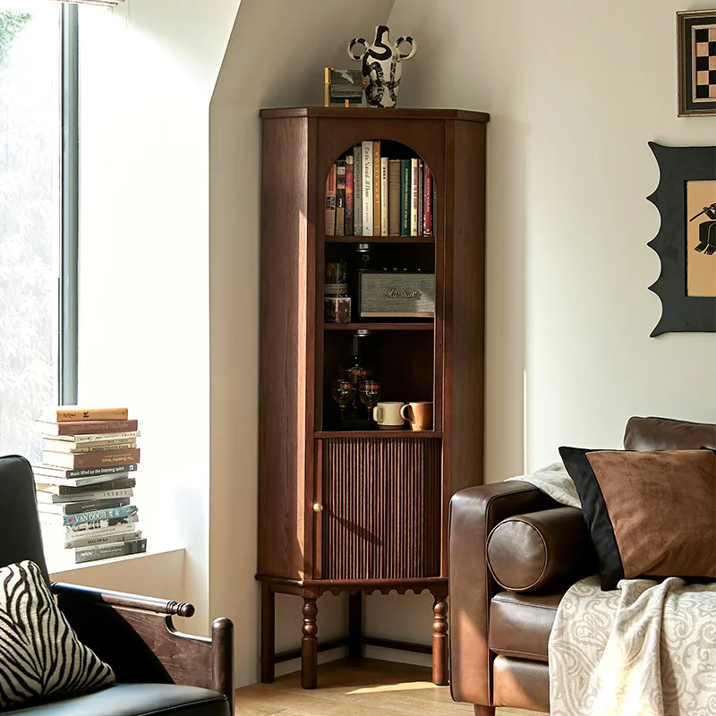 Retro solid wood cabinet corner cabinet American triangular dining side cabinet integrated with wall solid wood cabinet
Retro solid wood cabinet corner cabinet American triangular dining side cabinet integrated with wall solid wood cabinet