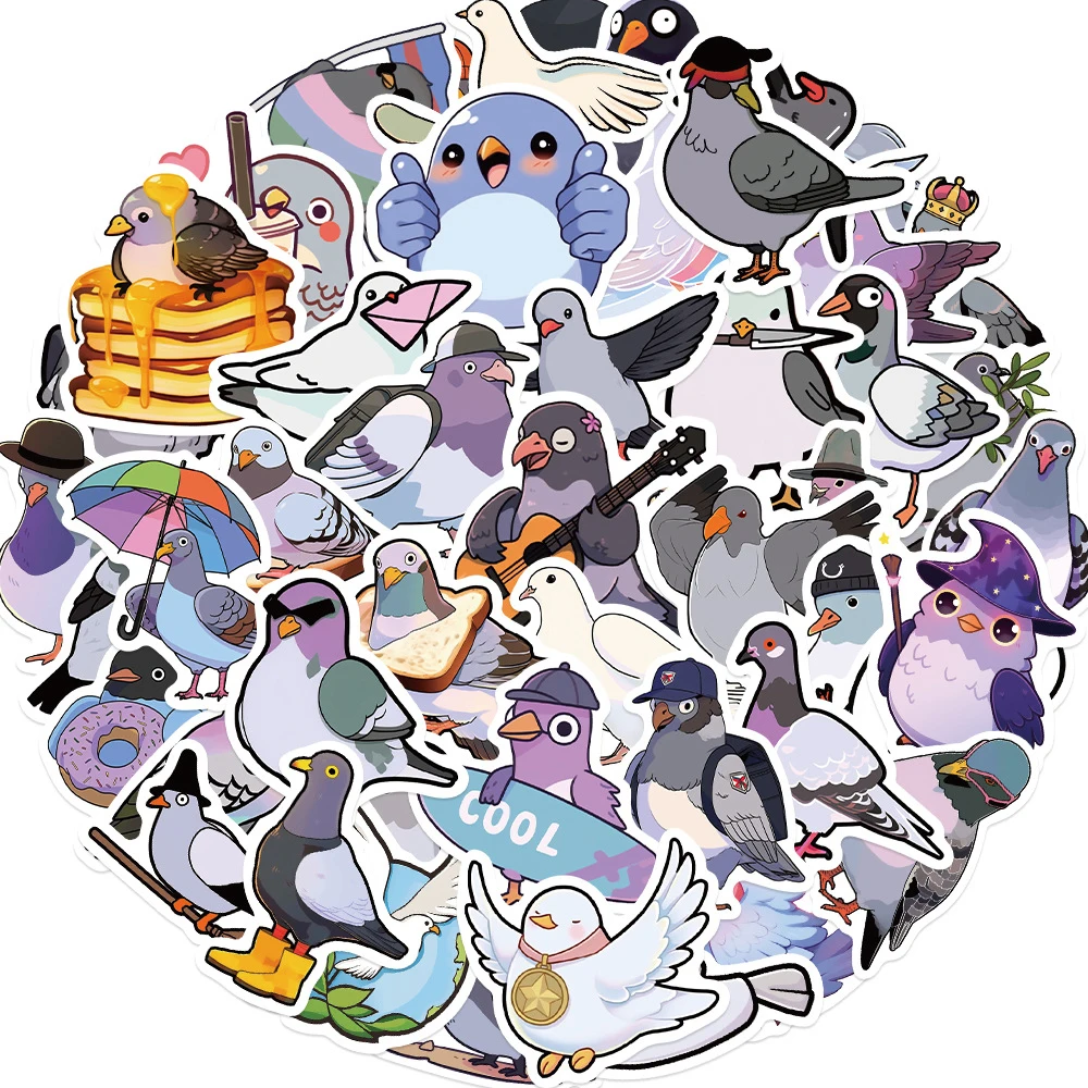 10/30/50pcs Cute Pigeon Cartoon Stickers Bird Animals Graffiti Decals DIY Stationery Scrapbook Laptop Phone Sticker Decoration
10/30/50pcs Cute Pigeon Cartoon Stickers Bird Animals Graffiti Decals DIY Stationery Scrapbook Laptop Phone Sticker Decoration