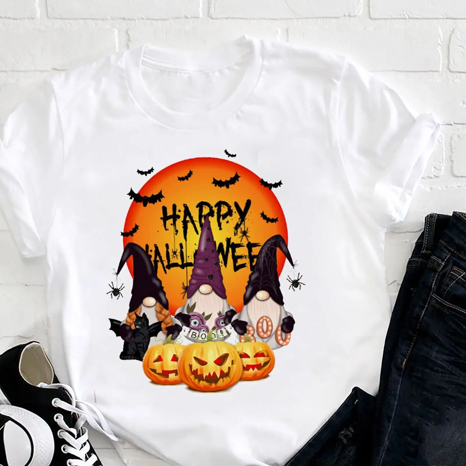 Gnome Happy Halloween Graphic T-Shirt, Scary Pumpskin Shirt, Spooky Season Shirt
Gnome Happy Halloween Graphic T-Shirt, Scary Pumpskin Shirt, Spooky Season Shirt