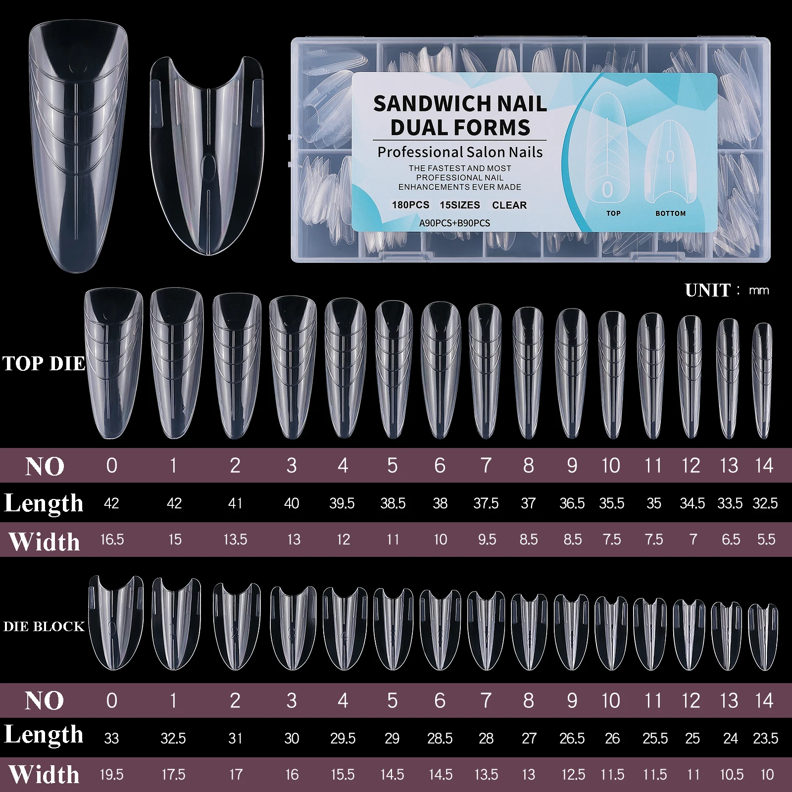 180PCS/BOX Sandwich Nail Tips Sandwich-Style Shaping Extension Nail Forms Oval Paperless Sandwich Extension Nail Forms
180PCS/BOX Sandwich Nail Tips Sandwich-Style Shaping Extension Nail Forms Oval Paperless Sandwich Extension Nail Forms