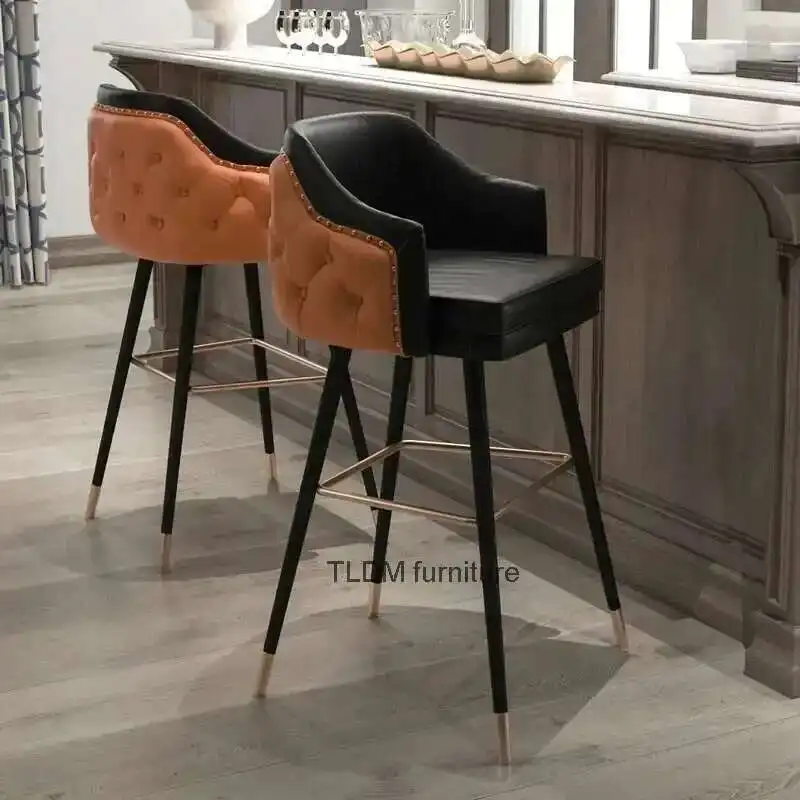Industrial Dining Chair Office Minimalist Luxury Kitchen Chairs Bar Stool Furniture with Backrest Sillas De Bar Design Chair
Industrial Dining Chair Office Minimalist Luxury Kitchen Chairs Bar Stool Furniture with Backrest Sillas De Bar Design Chair
