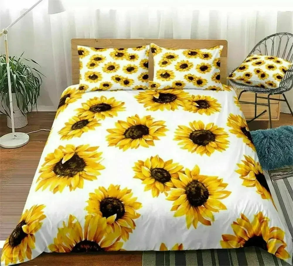 3D Floral Yellow Flowers Sunflower Bedding Set Bedroom Soft Modern Bedspreads Comefortable Duvet Cover Quilt Cover Pillowcase
3D Floral Yellow Flowers Sunflower Bedding Set Bedroom Soft Modern Bedspreads Comefortable Duvet Cover Quilt Cover Pillowcase